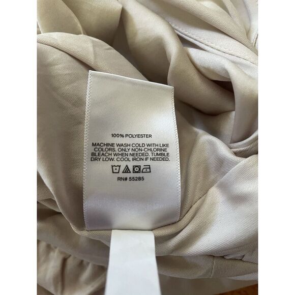 NWOT EXPRESS Satin Flutter Sleeve Culotte Jumpsuit champagne  Color Sz  XXS - Picture 8 of 11